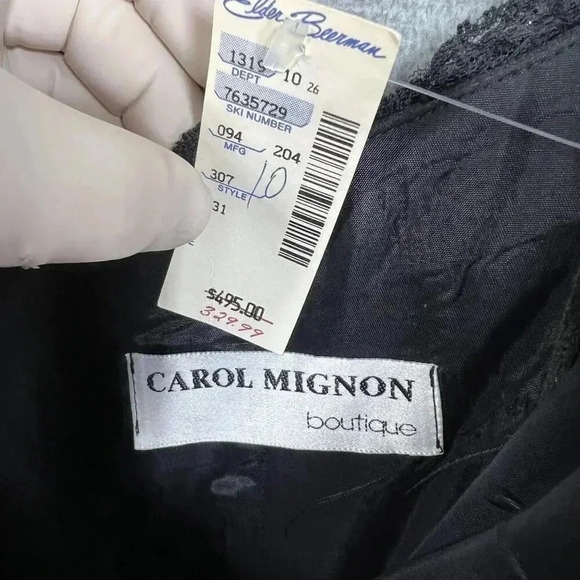 Carol Mignon NWT Womens10 Fit Flare Dress Bodice Daisy Motif VTG 80s MSRP 495.00 - Picture 11 of 15